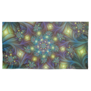 Arte Fractal Roxa Roxa Abstrato brilhante iluminad