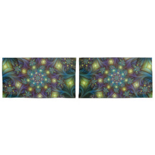 Arte Fractal Roxa Roxa Abstrato brilhante iluminad