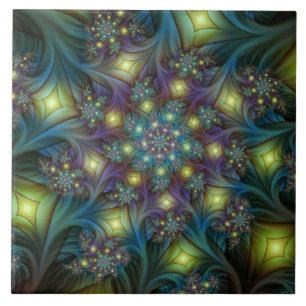 Arte Fractal Roxa Roxa Abstrato brilhante iluminad
