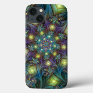 Arte Fractal Roxa Roxa Abstrato brilhante iluminad