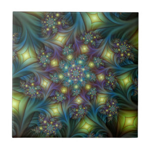 Arte Fractal Roxa Roxa Abstrato brilhante iluminad