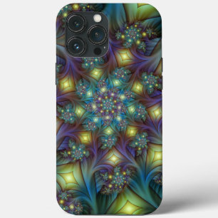 Arte Fractal Roxa Roxa Abstrato brilhante iluminad