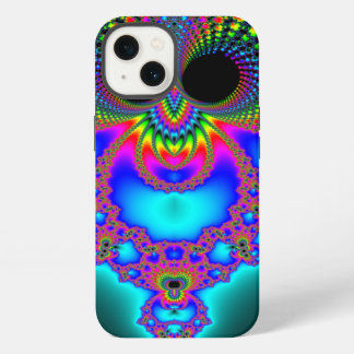 Arte Fractol Moderno Neon Colorido