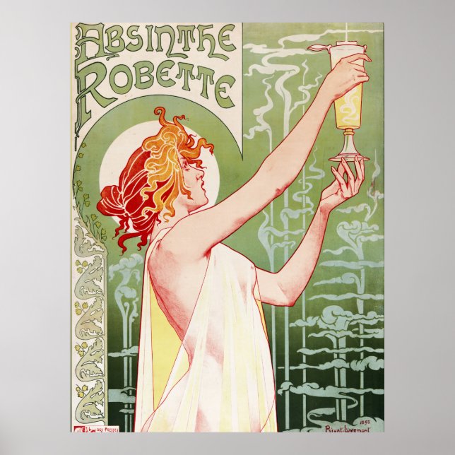 Arte francesa nouveau poster "absinthe Robette" (Frente)