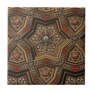 Arte Geométrica da Renascença em Ouro Ornamentado 