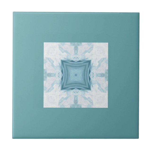 Arte geométrica de Turquoise aquamarine (Frente)