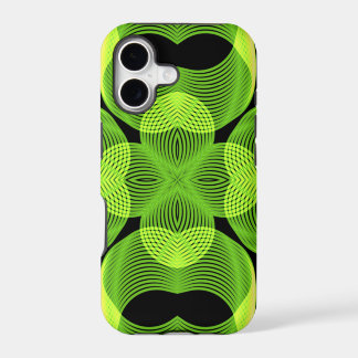 Arte Geométrica Espirográfica Decorativa Verde