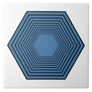 Arte geométrica minimalista do funil hexagonal