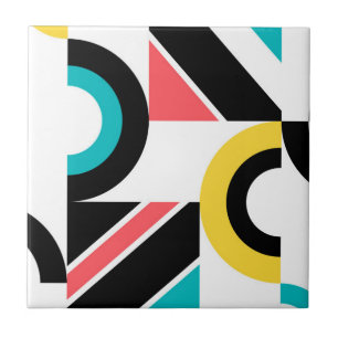 Arte geométrica moderna, colorida, urbana, moderna
