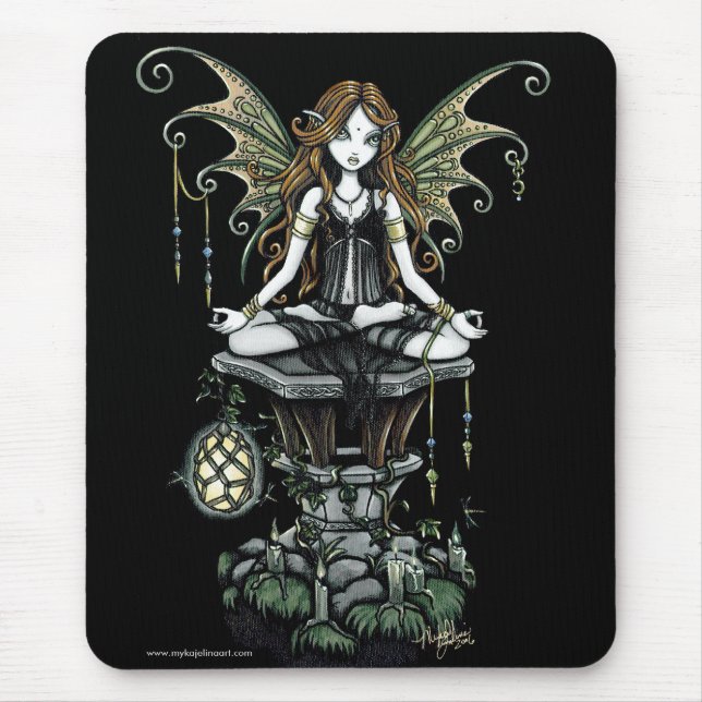 Arte gótico "ambarina" Mousepad do país das fadas (Frente)