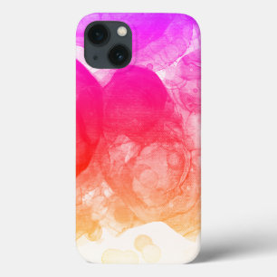 Arte Gradiente Laranja Brilhante Rosa Quente