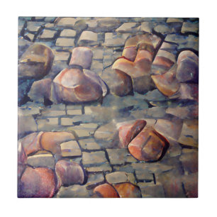Arte gráfica das ruas de Cobblestone