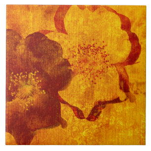 Arte gráfica digital do grunge amarelo vermelho d