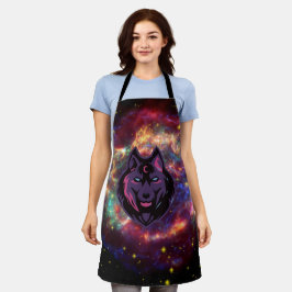 Arte Gráfica, Ilustração de Lobo Roxo Cósmico