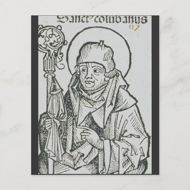 Arte Gráfica Sagrada de São Columbano de Iona Celt (Frente)