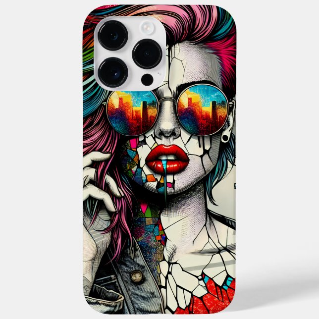 Arte Grunge | Mulher Abstrata Fragmentada (Verso)