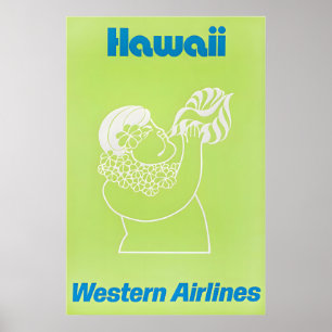 Arte Havaiana Impressão Havaí Cartaz de Viagem Oci