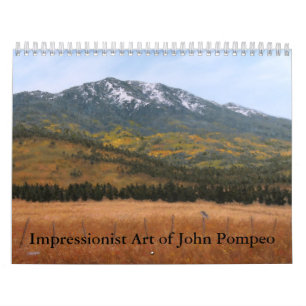 Arte impressionista do calendário de John Pompeo