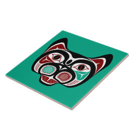 Arte Indígena Americana Vermelho Preto Verde Branc