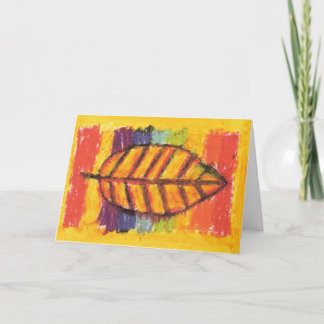 Arte Infantil IRW - Cartão de Agradecimento Folha