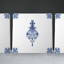 Arte Inicial Nouveau Criaturas Azuis Delft Neerlan