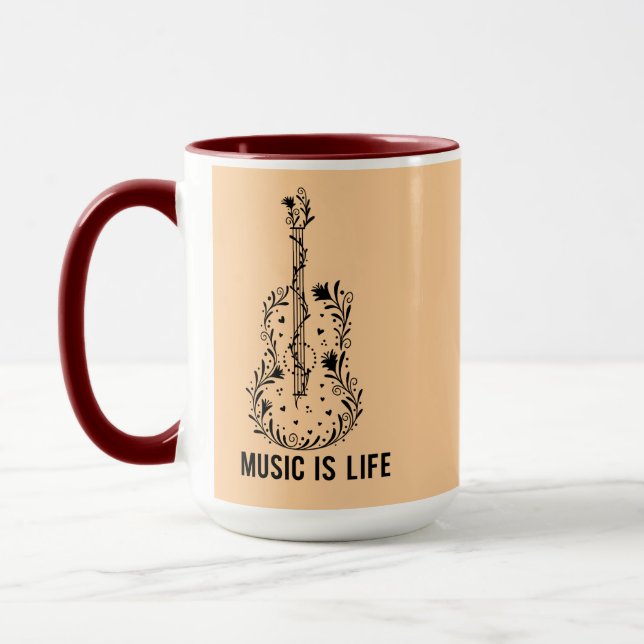 Arte Instrumental de Música | Caneca Combo (Esquerda)