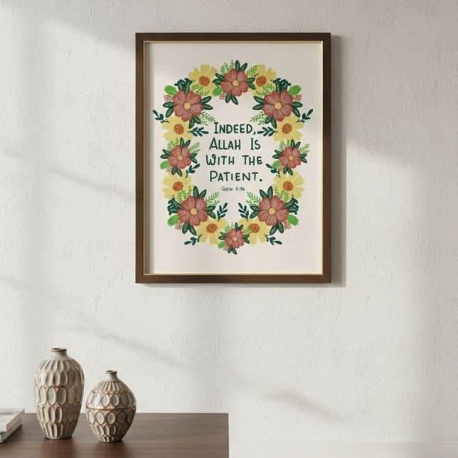 Arte Islâmica de Parede Poster Alá Corão (Criador carregado)