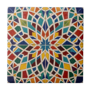 Arte Islâmica Mosaico Marroquino Decoração Colorid