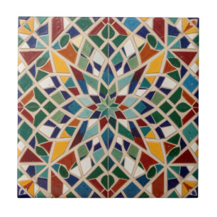Arte Islâmica Mosaico Marroquino Decoração Colorid