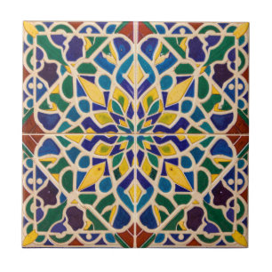 Arte Islâmica Mosaico Marroquino Decoração Colorid