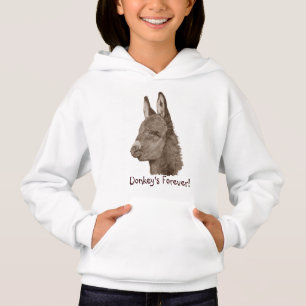 arte lifelike do desenho com slogan bonito do asno