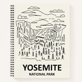 Arte Linear do Parque Nacional de Yosemite