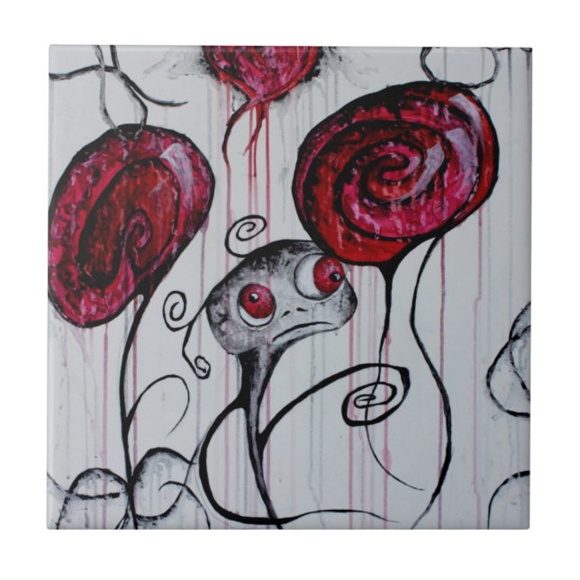 Arte lunática do horror do gótico da criatura (Frente)