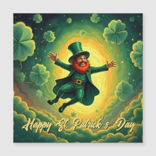 Arte Mágico do Dia de São Patrício com Leprechaun