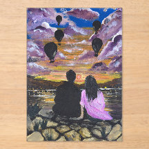 Arte Manual – Pôr do Sol Juntos