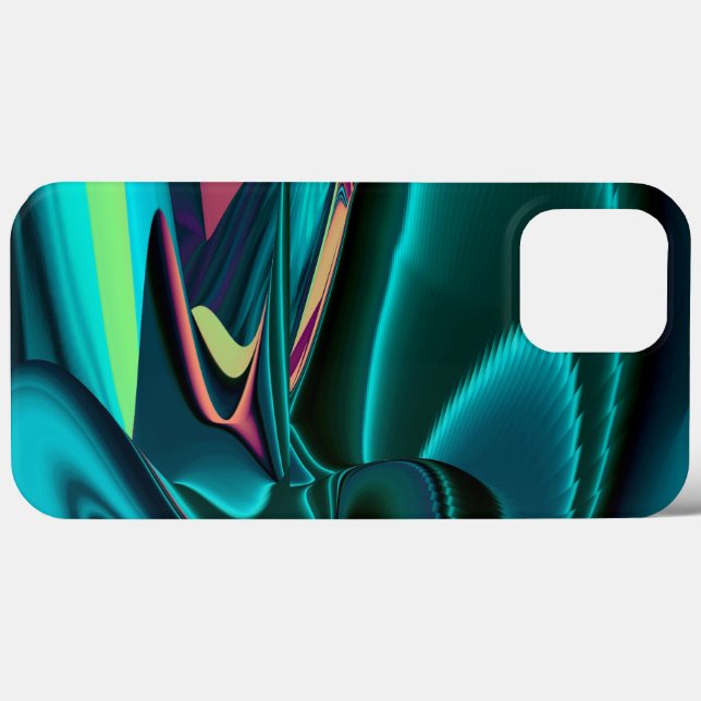 Arte Metálica Metálica Futurística Abstrato 3D (Verso (horizontal))