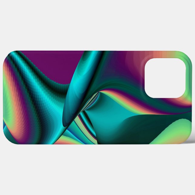 Arte Metálica Metálica Futurística Abstrato 3D (Verso (horizontal))