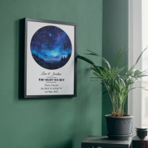 Arte Metálica Personalizada Do Mapa De Estrelas -