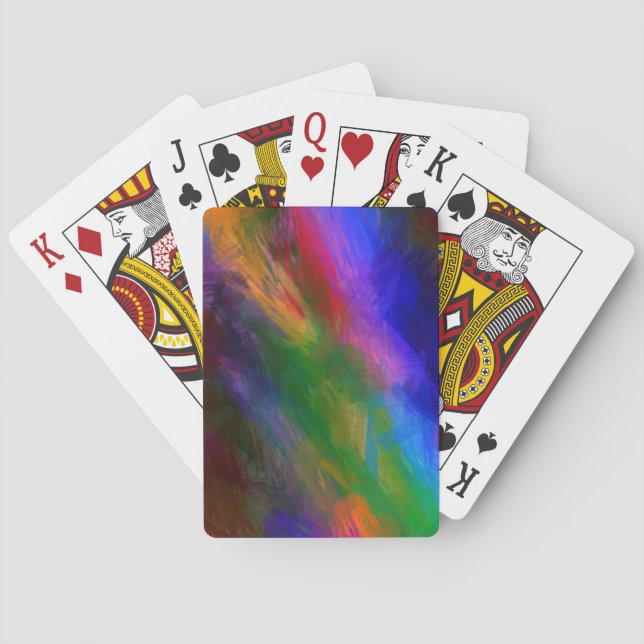 Arte Moderna Abstrata Cartas de Baralho (Verso)