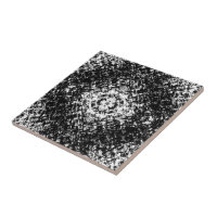 Arte Moderna Abstrata Hipnótica Preto e Branco