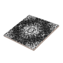 Arte Moderna Abstrata Hipnótica Preto e Branco