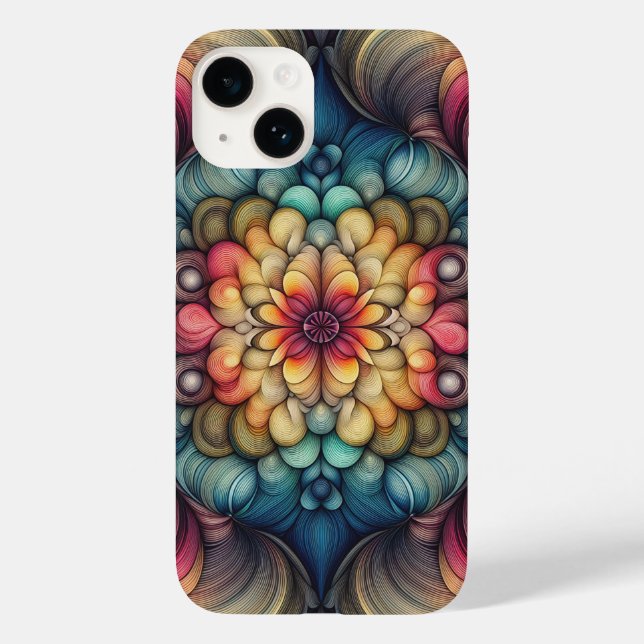 Arte Moderna de Linha Fluida para Capas de Telefon (Verso)