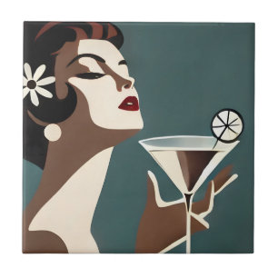 Arte Moderna de Meados do Século A Martini DIva