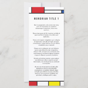 Arte Moderna De Stijl Geométrica Minimalista Mondr