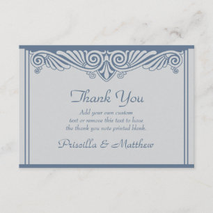 Arte Moderna Deco Obrigado Cartões