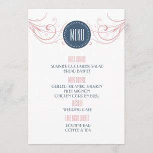 Arte moderna Deco que Wedding o menu