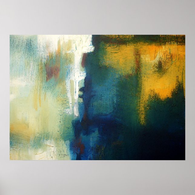 Arte Moderna Pintura Abstrata Impressão de Arte Po (Frente)
