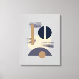 Arte Monocromática de Canvas Minimalista