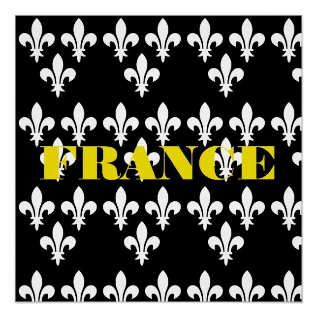 Arte Monocromática de Impressão Heráldica da Franç (Frente)