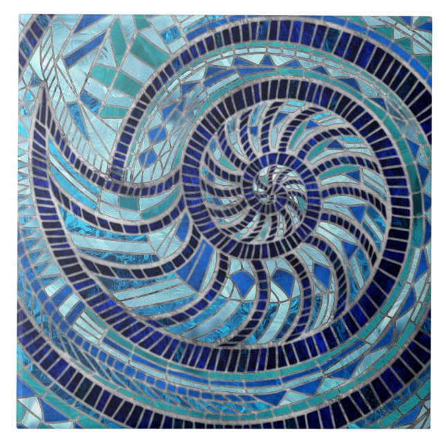 Arte mosaica Nautilus Shell (Frente)